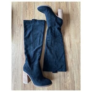 Mi.iM Knee High Block Heel Suede Boots Size 9